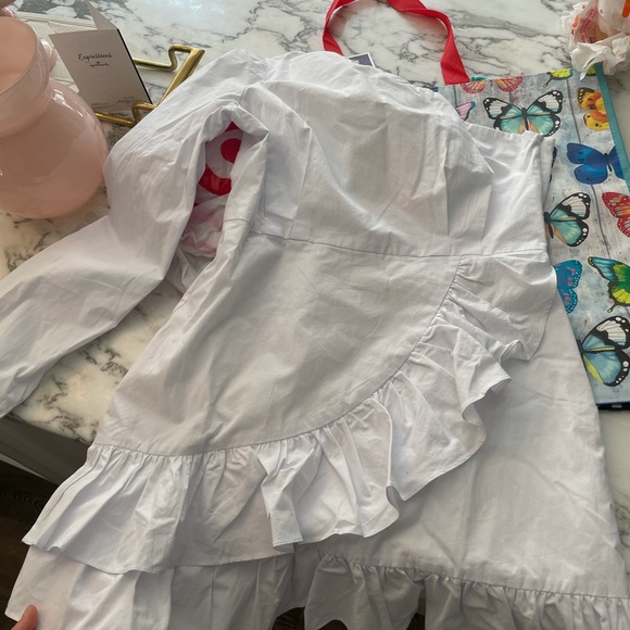 One shoulder white dress - Picture 3 of 5